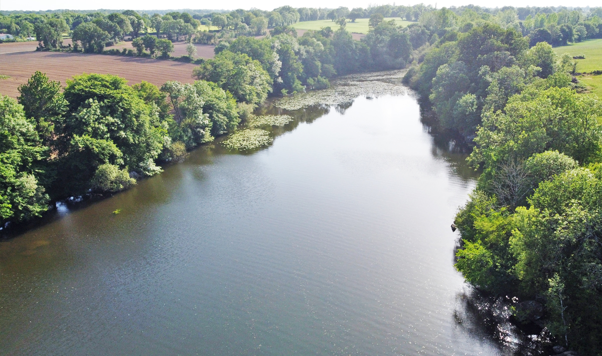 Luchtfoto Chateliers Karpervissen Frankrijk Betaalwater Luchtfoto Karpervissen Betaalwater