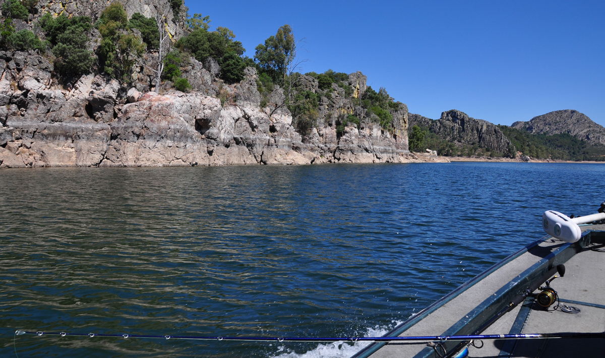 Sfeer Orellana Extremadura Spanje Roofvissen Orellana Spanje Roofvissen